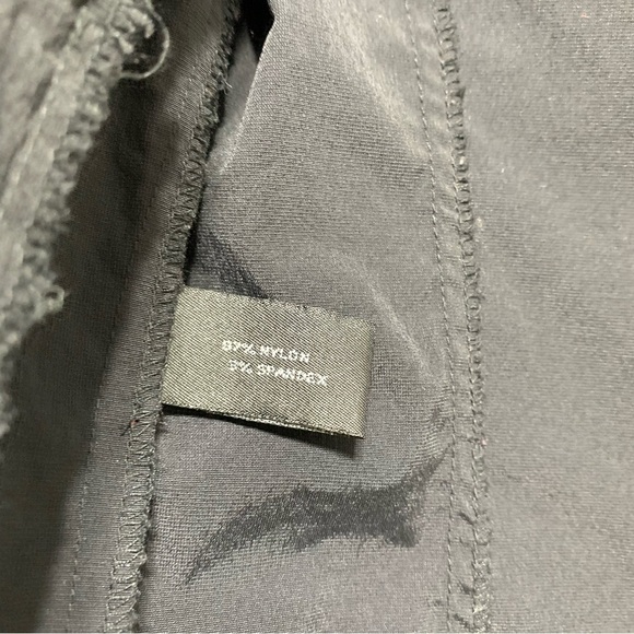 Express Stretch Black Windbreaker Zip Up Jacket w/ Hood size Small - Picture 3 of 5